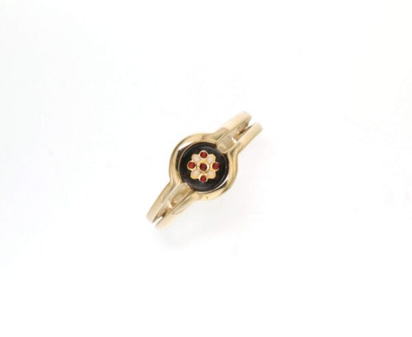 Bague petit rond chocolat