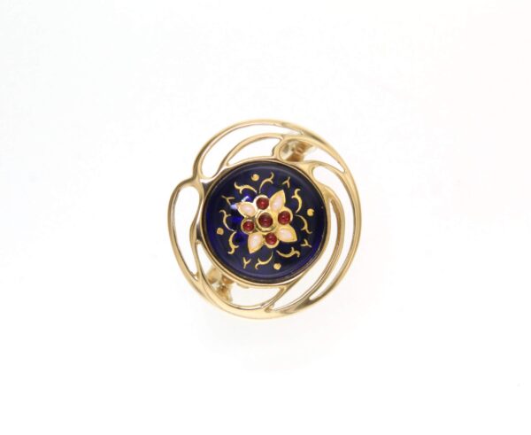 Bague rond monture ajouree grand modele