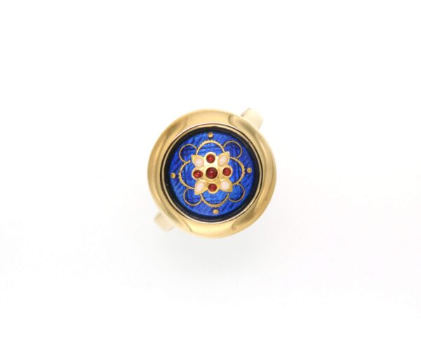 Bague rond moyen modele bleu de bresse