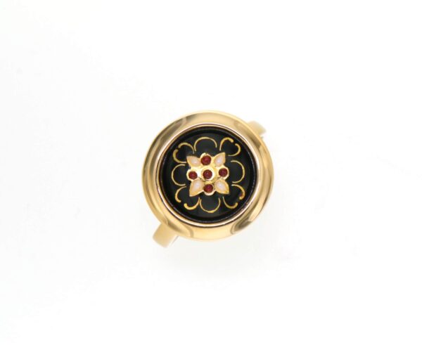 Bague rond moyen modele noir
