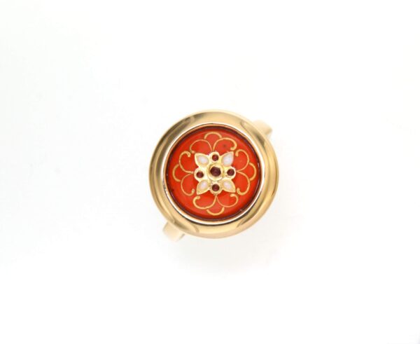 Bague rond moyen modele orange