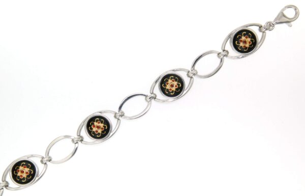 Bracelet 5 moyens ronds noir