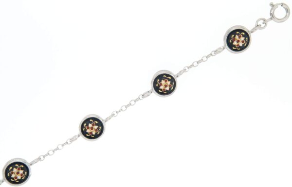 Bracelet 6 moyens ronds noir