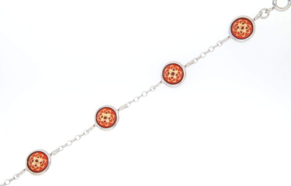 Bracelet 6 moyens ronds orange