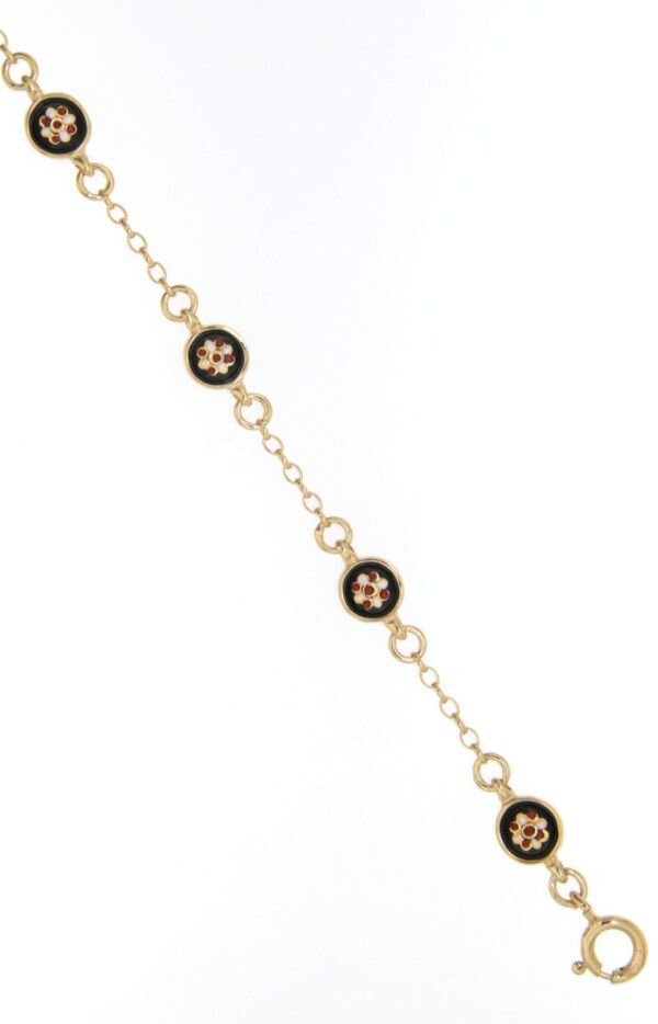 Bracelet 6 petits ronds noir