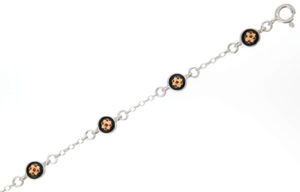 Bracelet 6 petits ronds noir