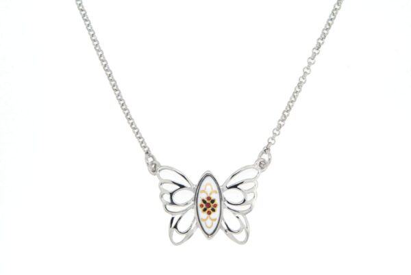 Collier papillon des planons blanc