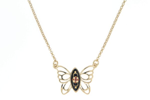 Collier papillon des planons noir