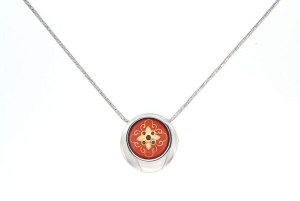 Collier rond serpentine moyen modele orange