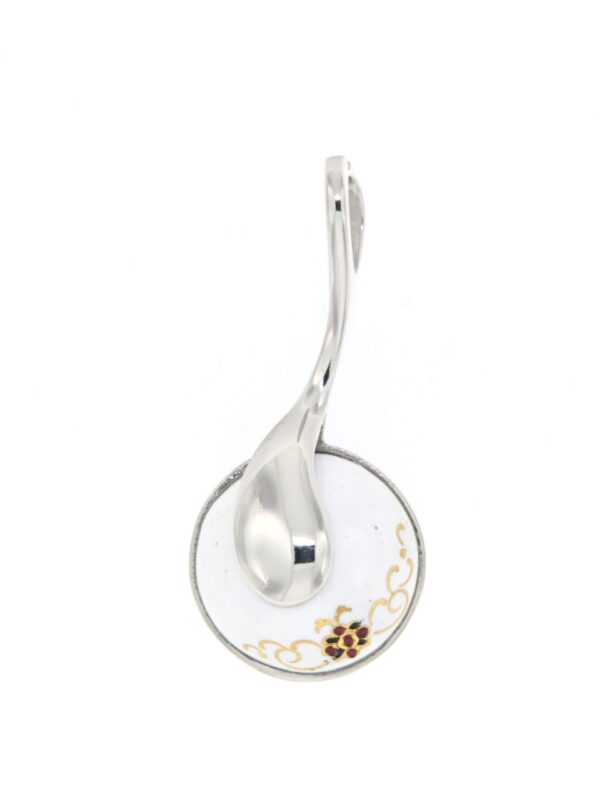 Pendentif 1/2 boule blanc