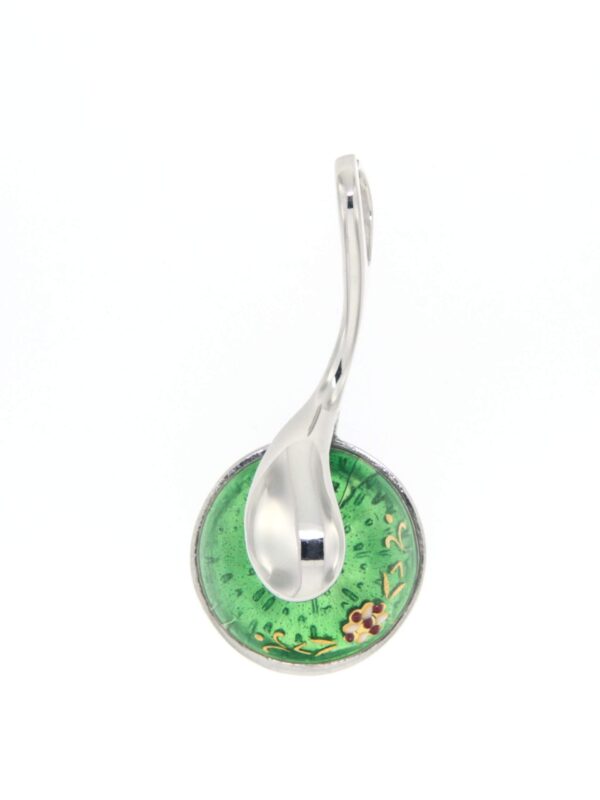 Pendentif 1/2 boule vert chartreuse