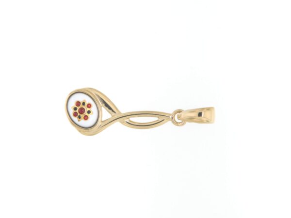 Pendentif 2 fils petit modele blanc