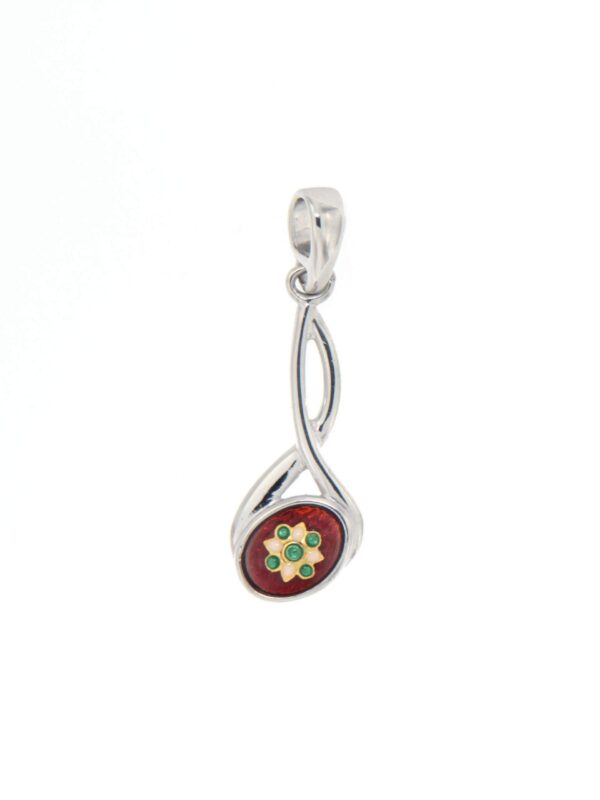 Pendentif 2 fils petit modele rouge