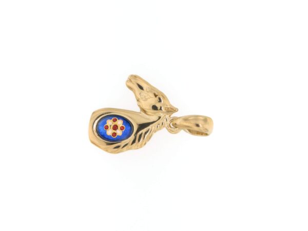 Pendentif cheval bleu de bresse