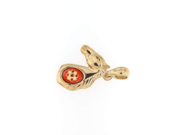Pendentif cheval orange