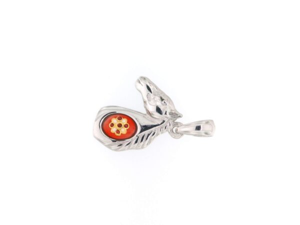 Pendentif cheval orange