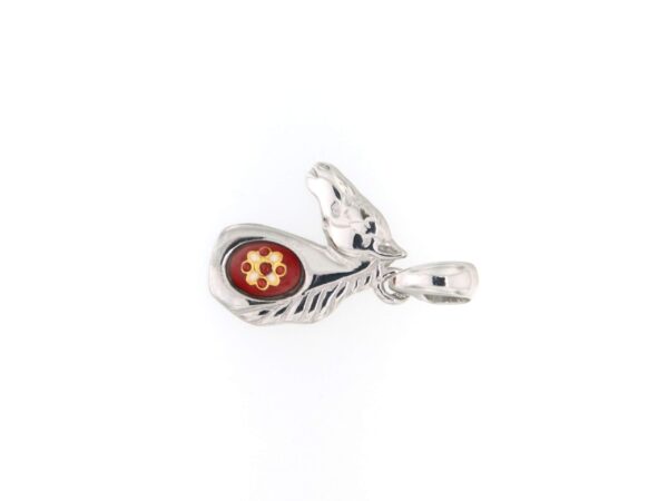 Pendentif cheval rouge cerise