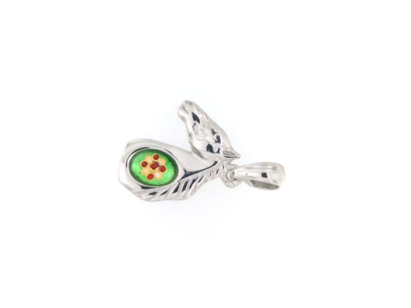 Pendentif cheval vert chartreuse