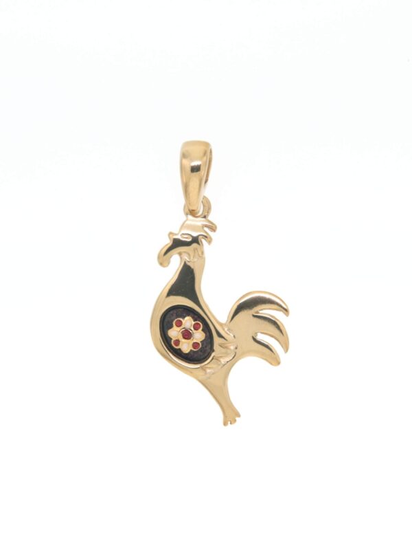 Pendentif coq petit modele chocolat