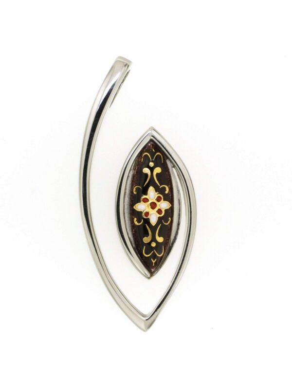 Pendentif navette chocolat