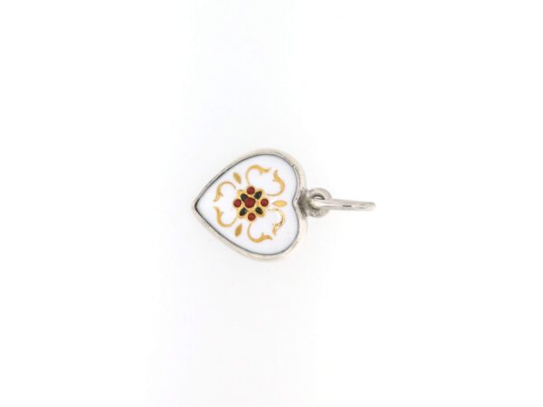 Pendentif petit coeur blanc