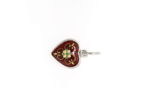 Pendentif petit coeur rouge