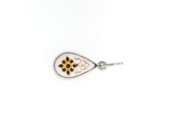 Pendentif petite goutte blanc
