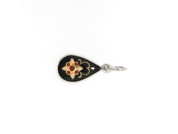 Pendentif petite goutte noir