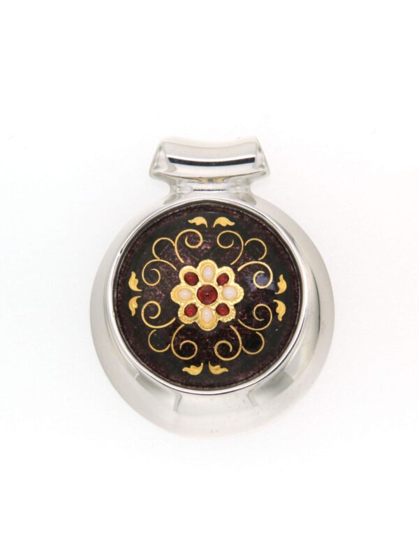 Pendentif rond excentre moyen modele chocolat