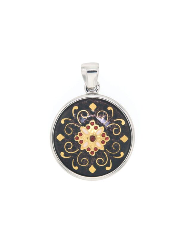 Pendentif rond moyen modele chocolat