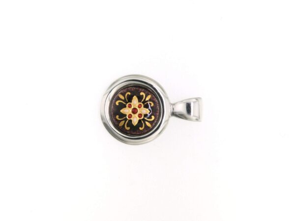 Pendentif rond petit modele chocolat
