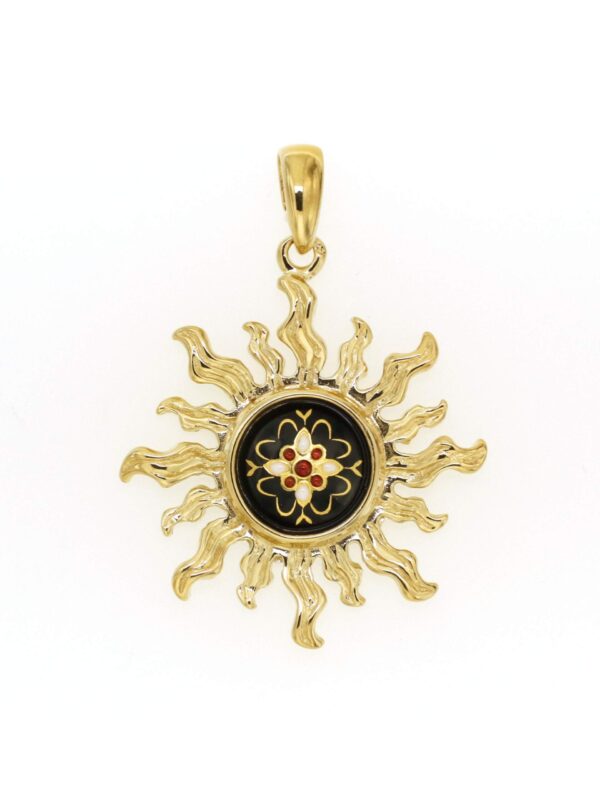 Pendentif soleil noir